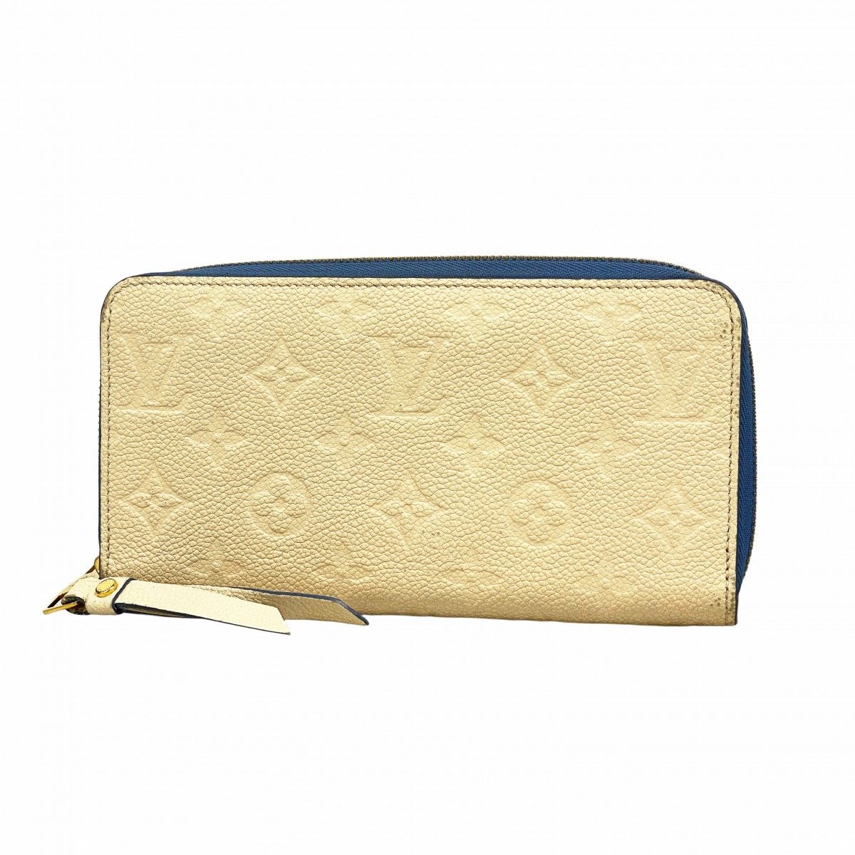Louis Vuitton Wallet Monogram Empreinte Zippy Cles Mu Blue Jean