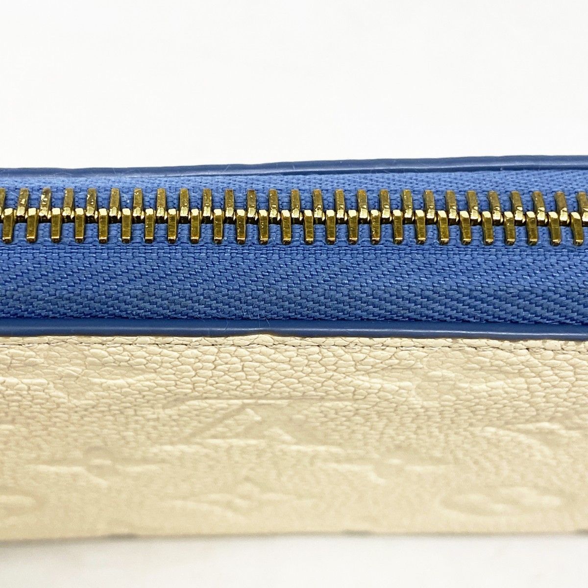 Louis Vuitton Wallet Monogram Empreinte Zippy Cles Mu Blue Jean — view 9
