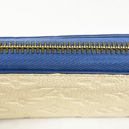 Louis Vuitton Wallet Monogram Empreinte Zippy Cles Mu Blue Jean — view 9