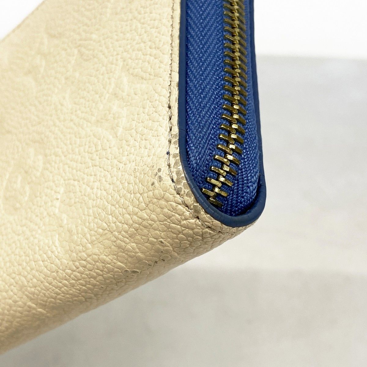 Louis Vuitton Wallet Monogram Empreinte Zippy Cles Mu Blue Jean — view 5