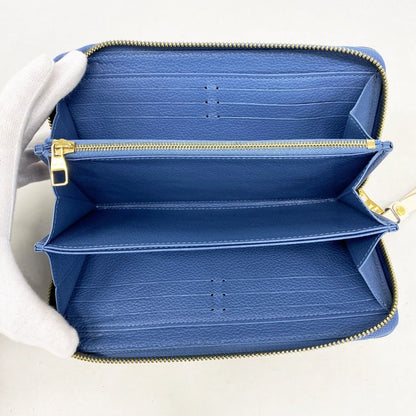 Louis Vuitton Wallet Monogram Empreinte Zippy Cles Mu Blue Jean — view 3