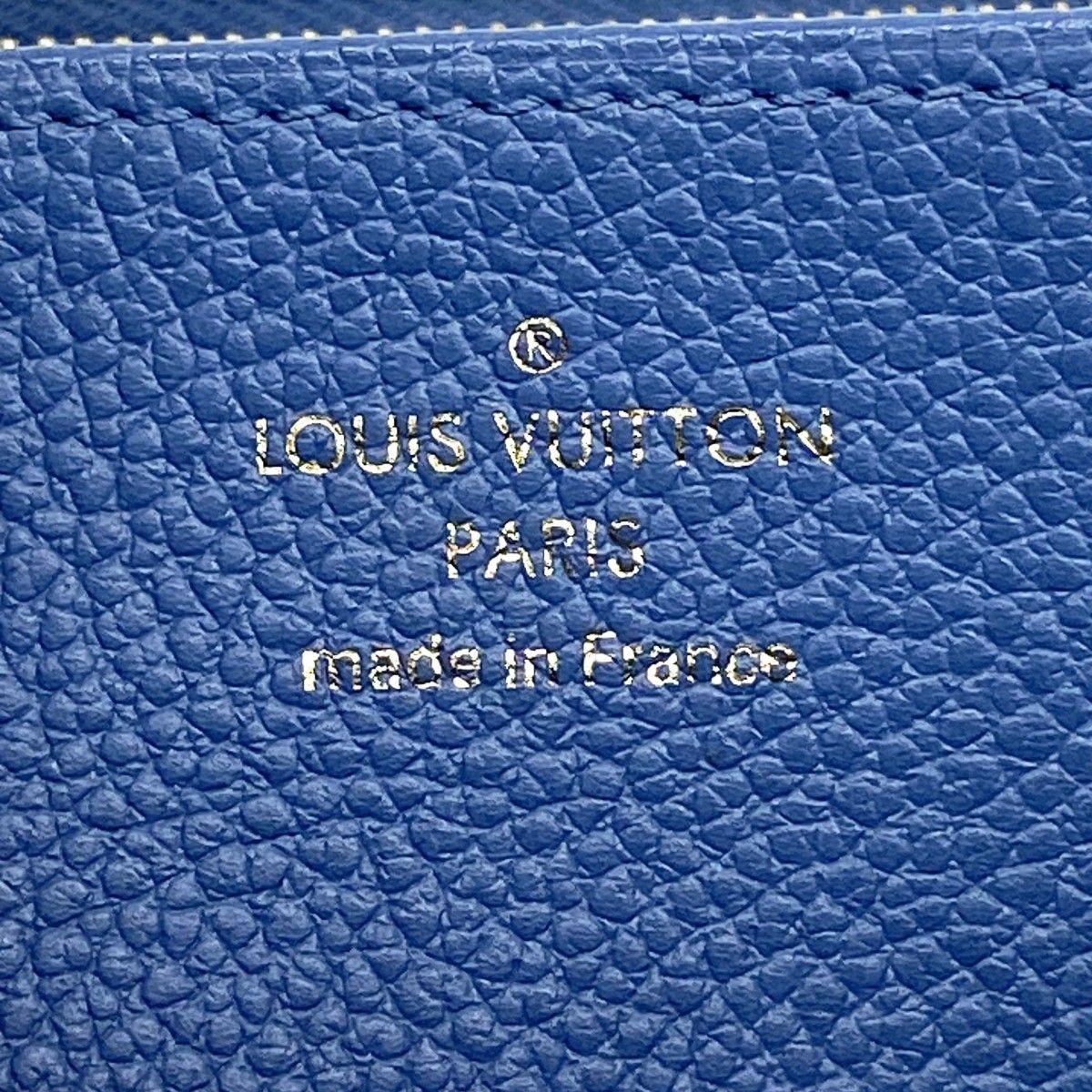 Louis Vuitton Wallet Monogram Empreinte Zippy Cles Mu Blue Jean — view 4