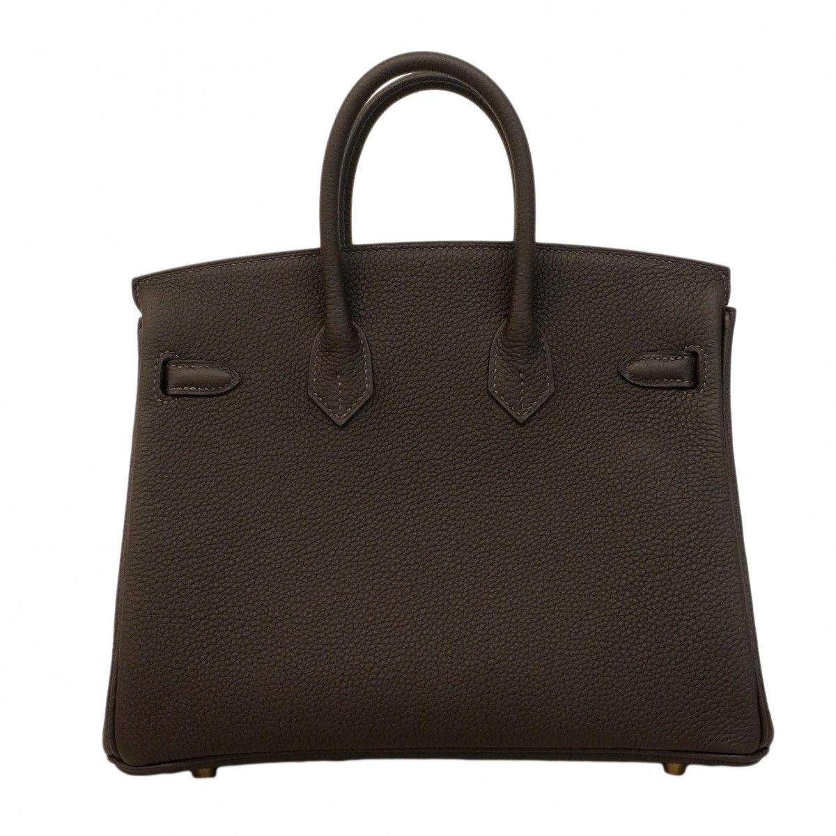 Hermes Handbag Birkin 25 Togo Vert Roden Gold — view 6