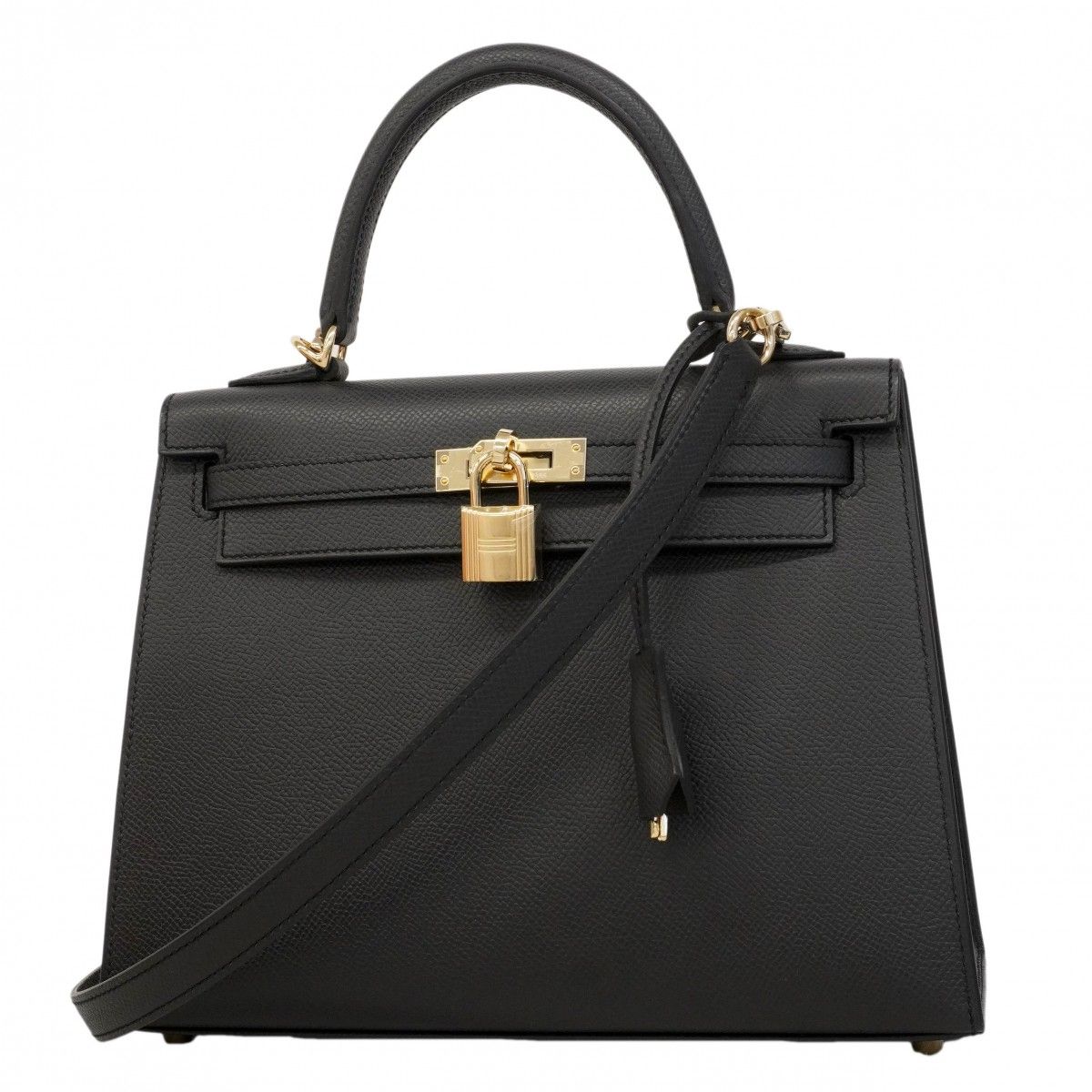 Hermes Handbag Kelly 25 Veau Epsom Grimisty Gold 2-Way Bag