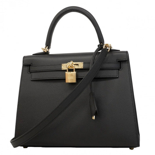 Hermes Handbag Kelly 25 Veau Epsom Grimisty Gold 2-Way Bag