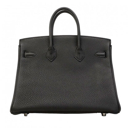 Hermes Handbag Birkin 25 Togo Black Silver — view 8