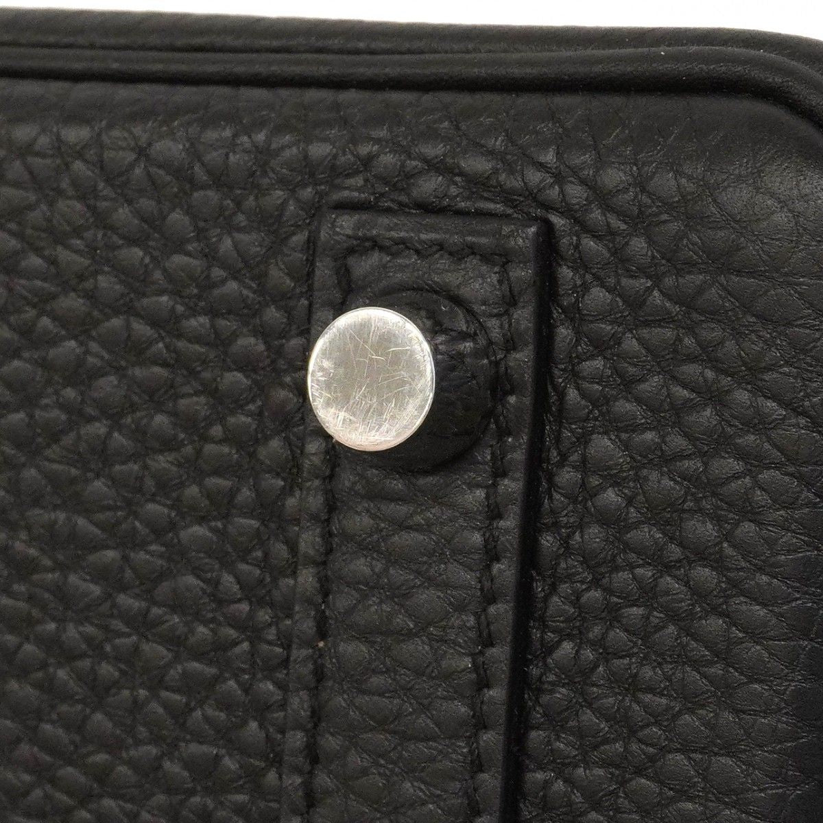 Hermes Handbag Birkin 25 Togo Black Silver — view 7