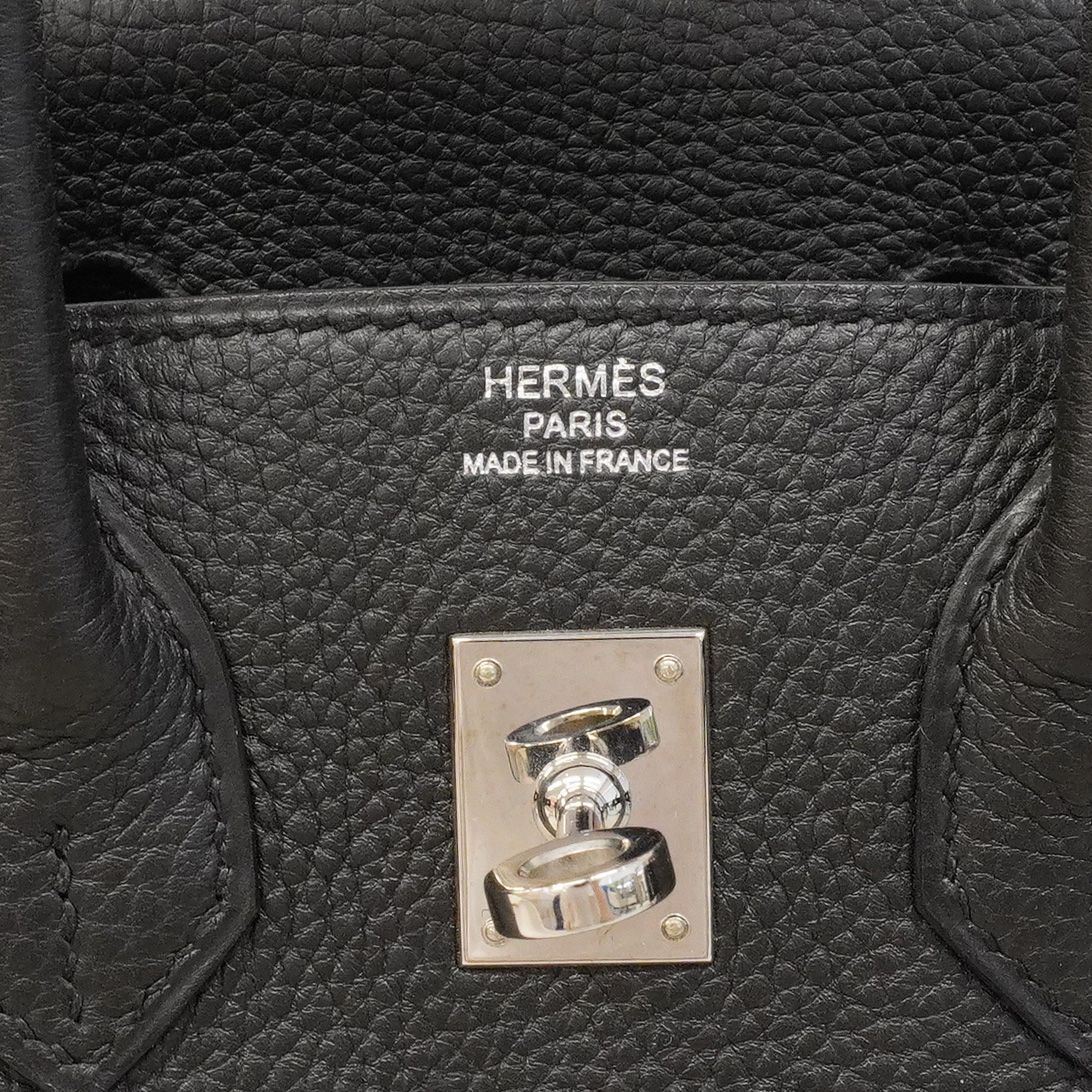 Hermes Handbag Birkin 25 Togo Black Silver — view 5