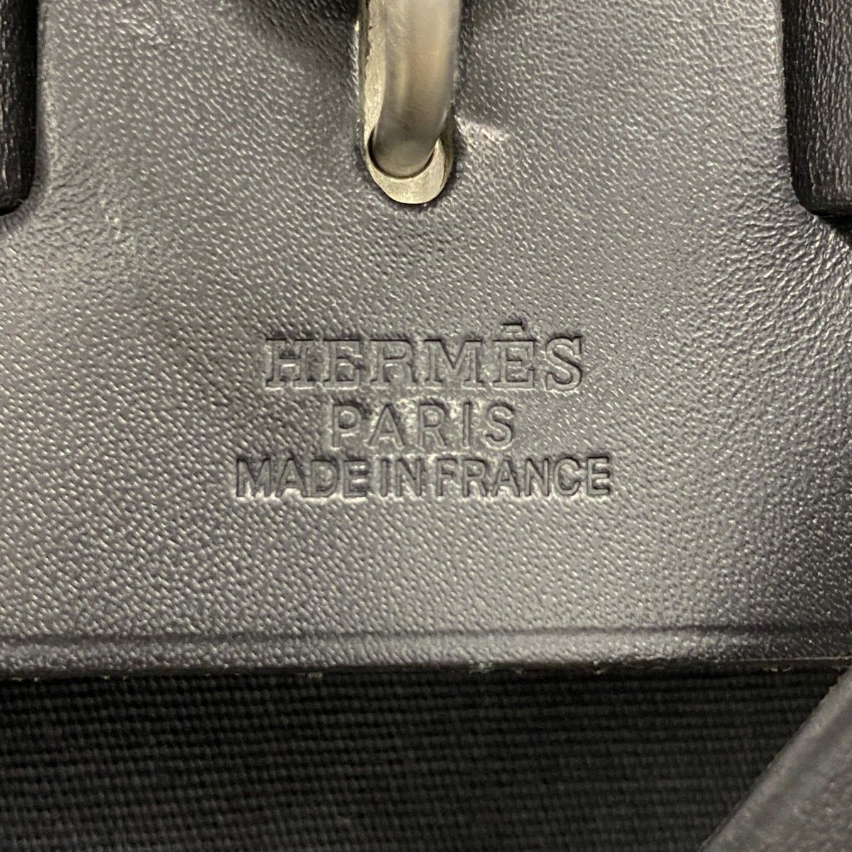 Hermes Backpack Herbag a Dos MM Toile Officier Black Silver — view 5