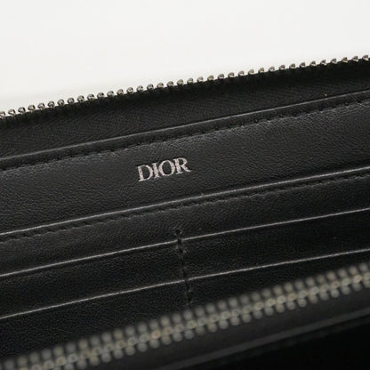 Dior Wallet Oak Canvas Navy Silver — view 4