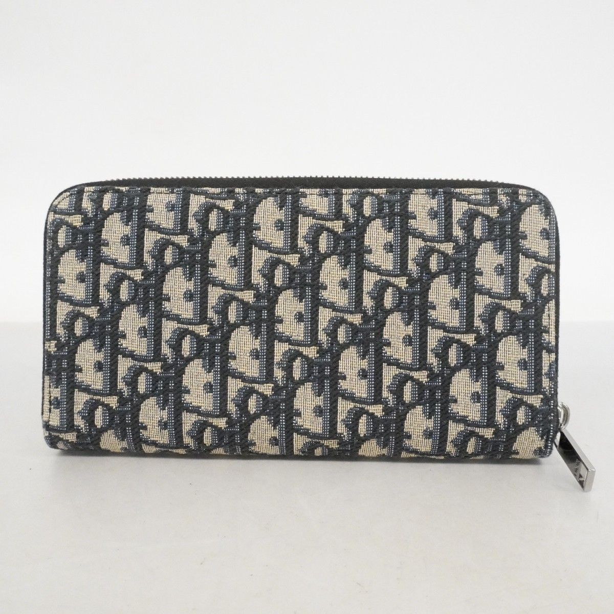 Dior Wallet Oak Canvas Navy Silver — view 7