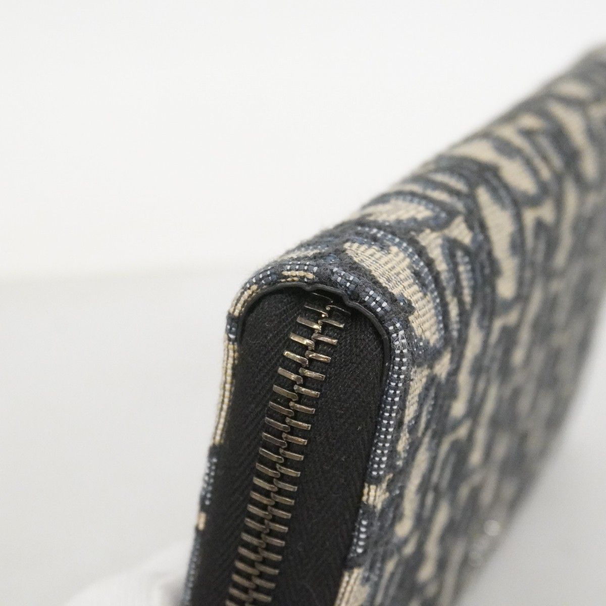 Dior Wallet Oak Canvas Navy Silver — view 5