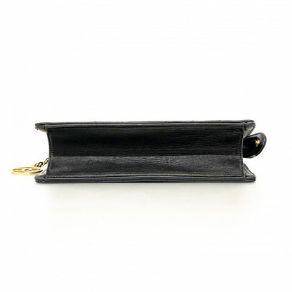 Chanel Shoulder Bag Stitch Lambskin Black Gold — view 3