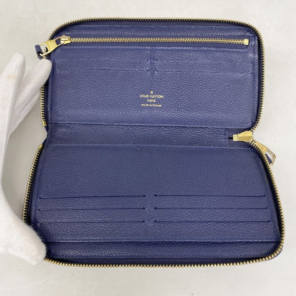 Louis Vuitton Wallet Monogram Empreinte Cles Navy — view 3