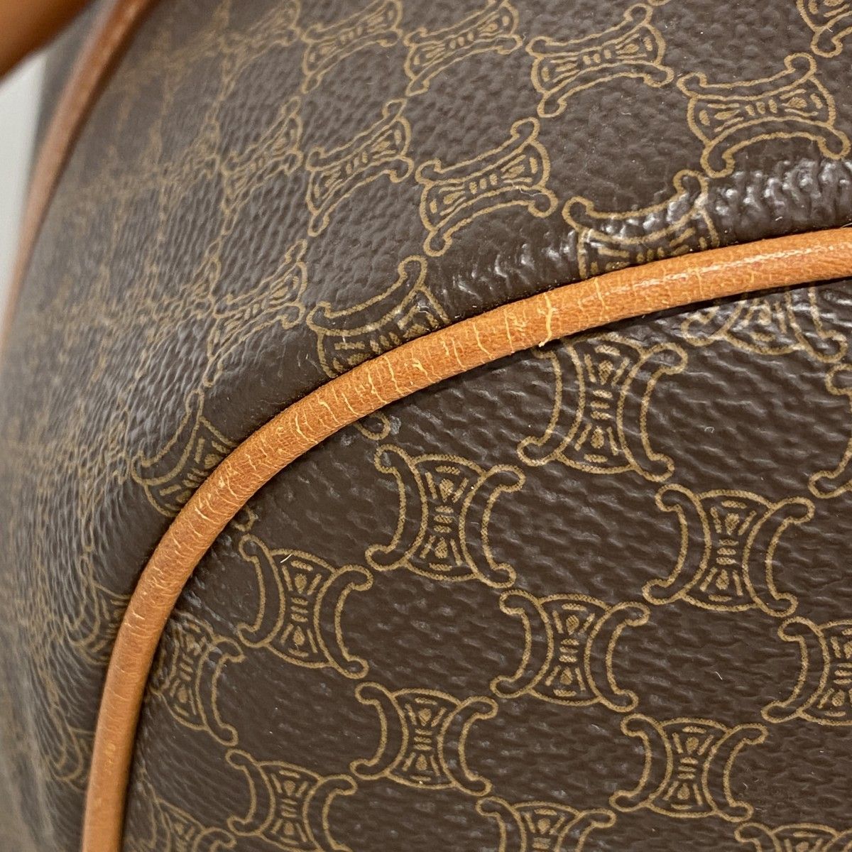 Celine Handbag Macadam Brown Gold — view 7