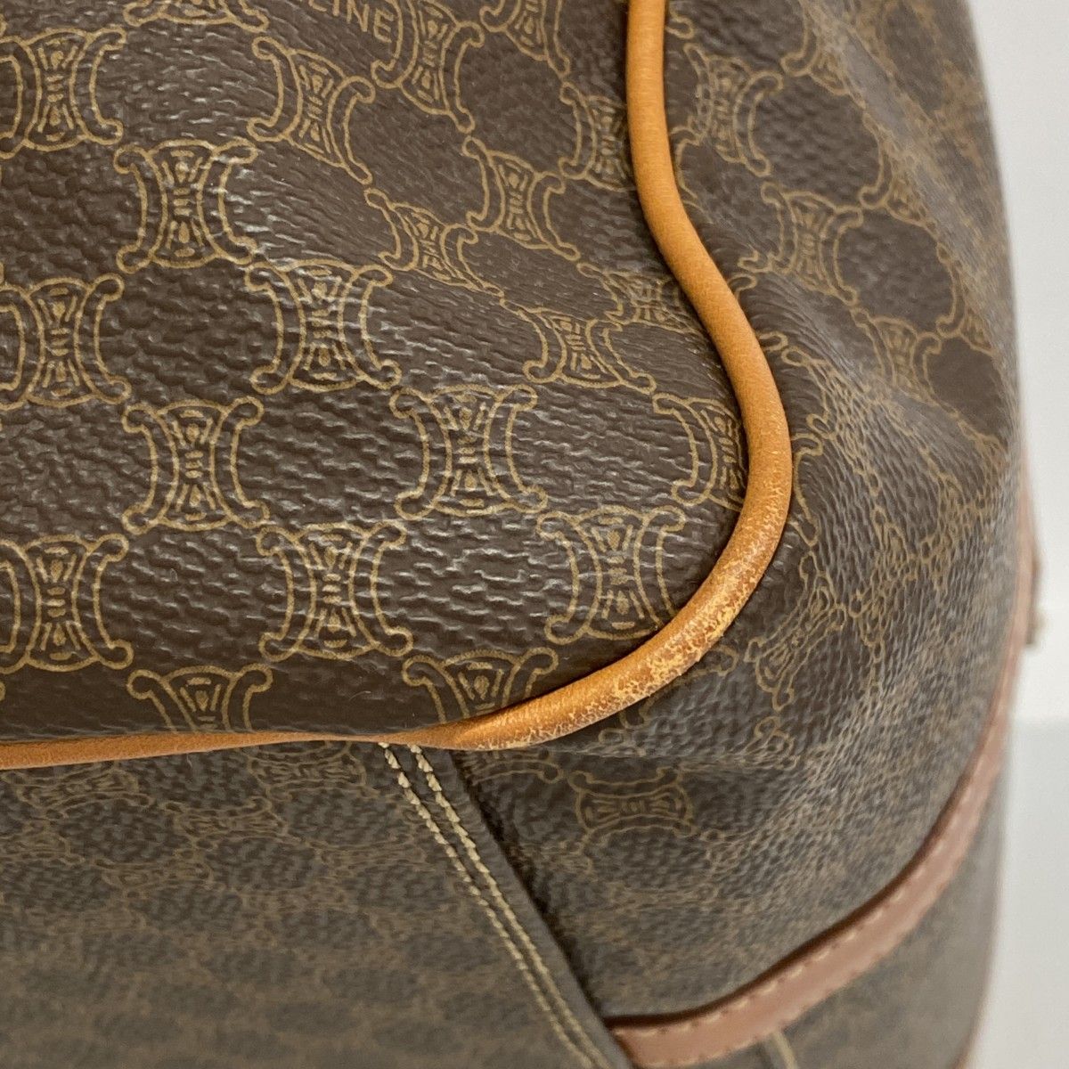 Celine Handbag Macadam Brown Gold — view 6