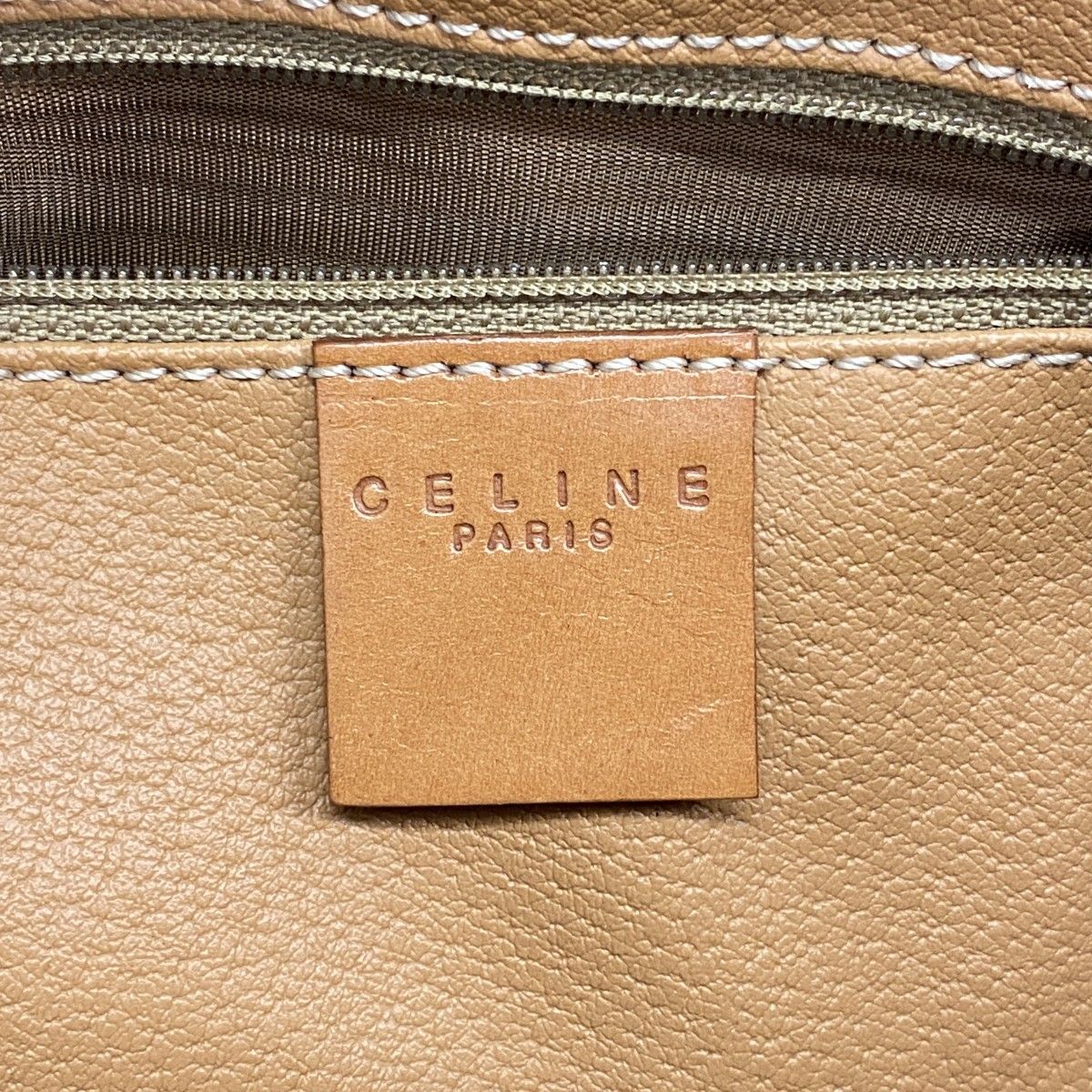 Celine Handbag Macadam Brown Gold — view 5
