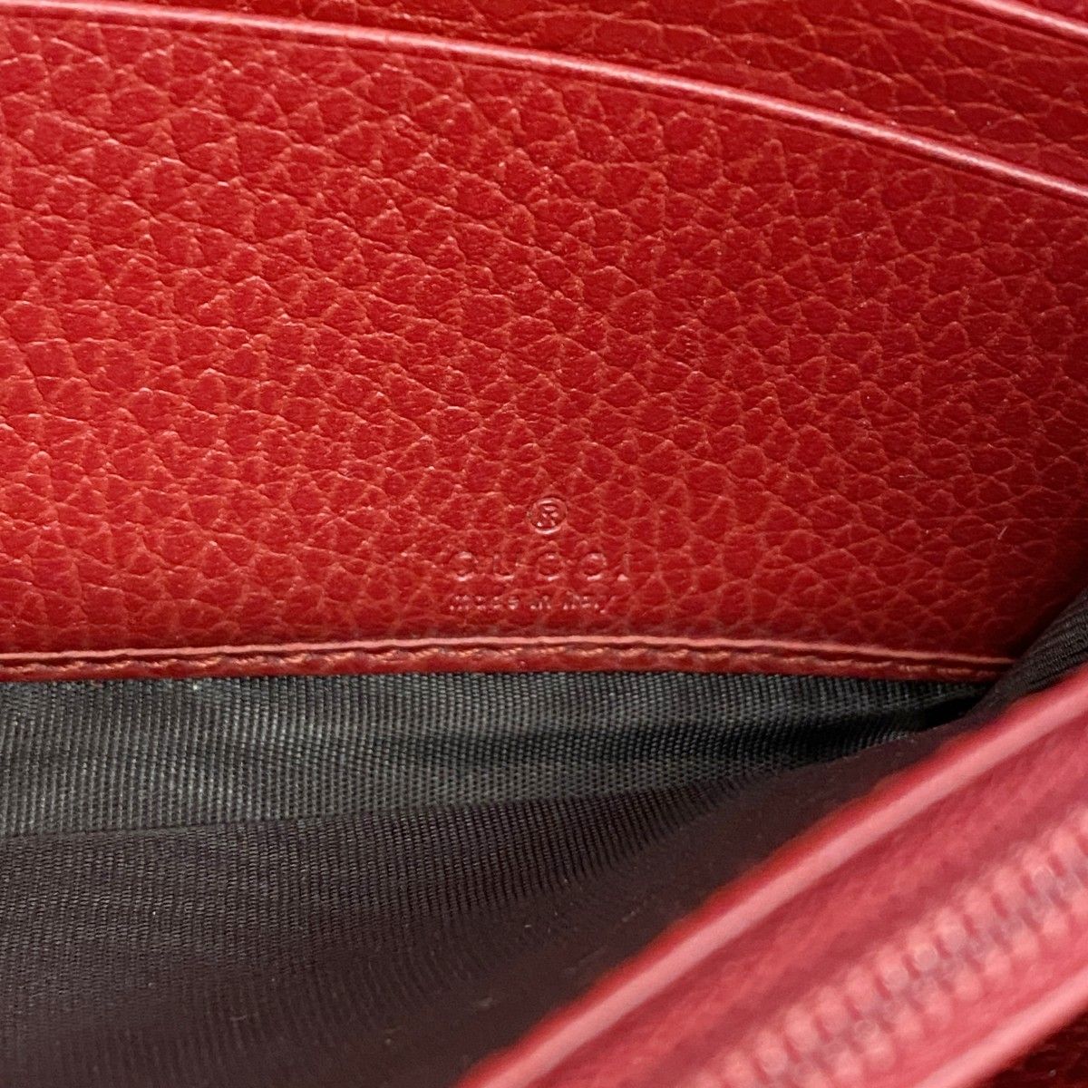 Gucci Wallet GG Marmont Leather Red Gold — view 4
