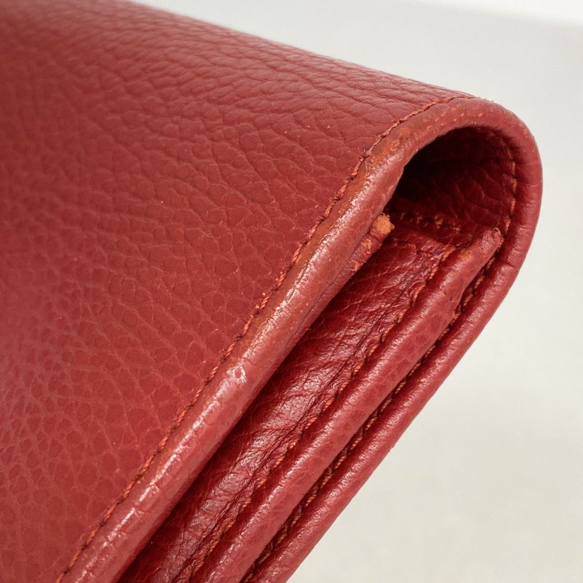 Gucci Wallet GG Marmont Leather Red Gold — view 6