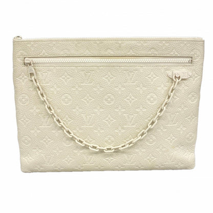 Louis Vuitton Clutch Monogram Taurillon Pochette Virgil Abloh Blanc
