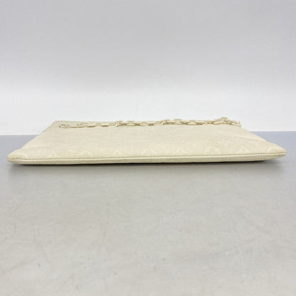 Louis Vuitton Clutch Monogram Taurillon Pochette Virgil Abloh Blanc — view 3