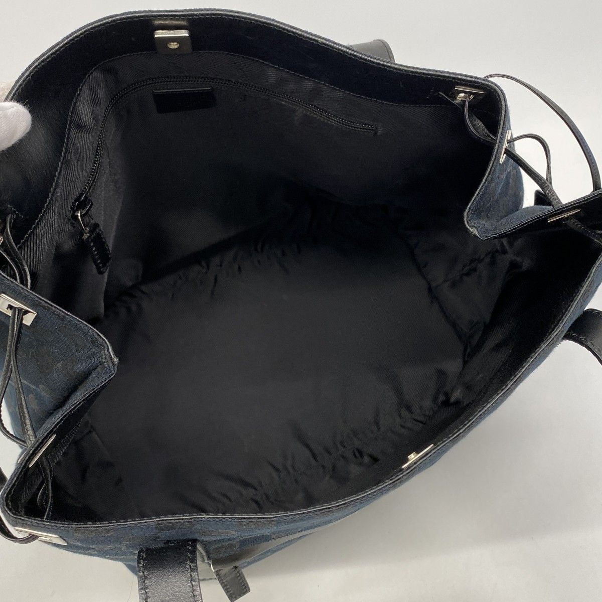 Gucci Tote GG Canvas 019 Black Silver — view 4