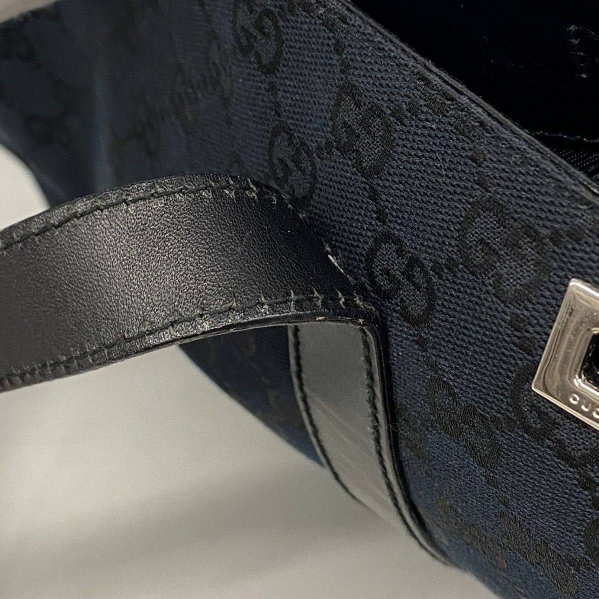 Gucci Tote GG Canvas 019 Black Silver — view 8