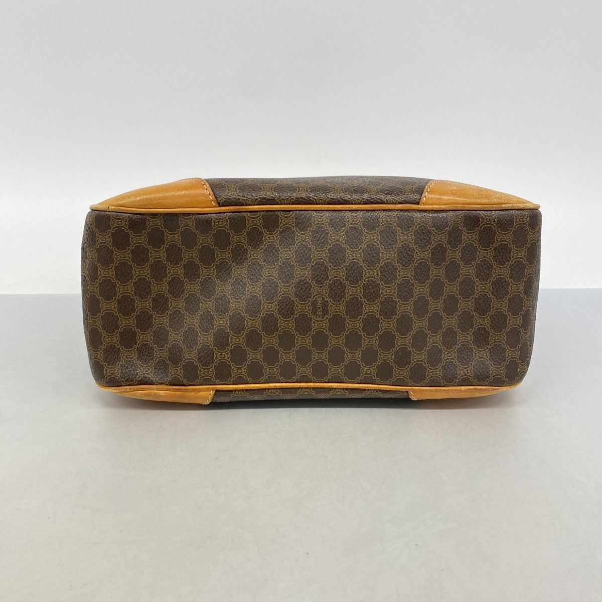 Celine Shoulder Bag Macadam Brown Gold — view 3