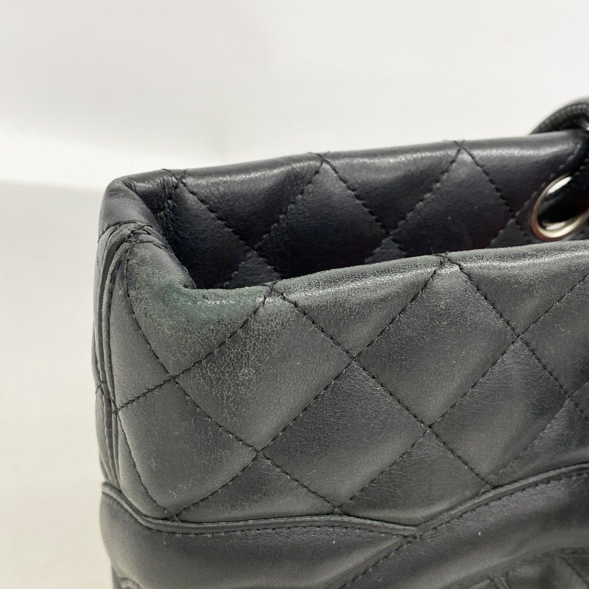 Chanel Tote Cambon Lambskin Black Silver — view 7