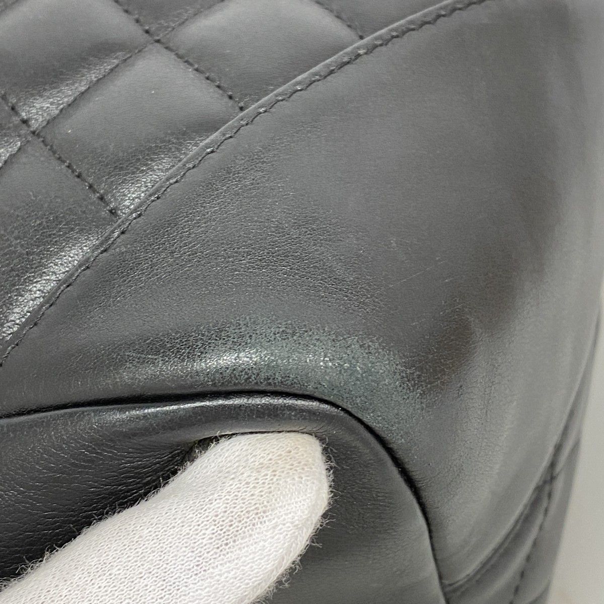 Chanel Tote Cambon Lambskin Black Silver — view 6