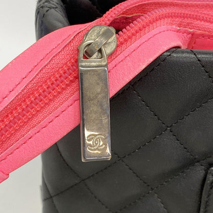 Chanel Tote Cambon Lambskin Black Silver — view 9