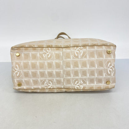 Chanel Tote New Travel Nylon Beige Gold — view 3