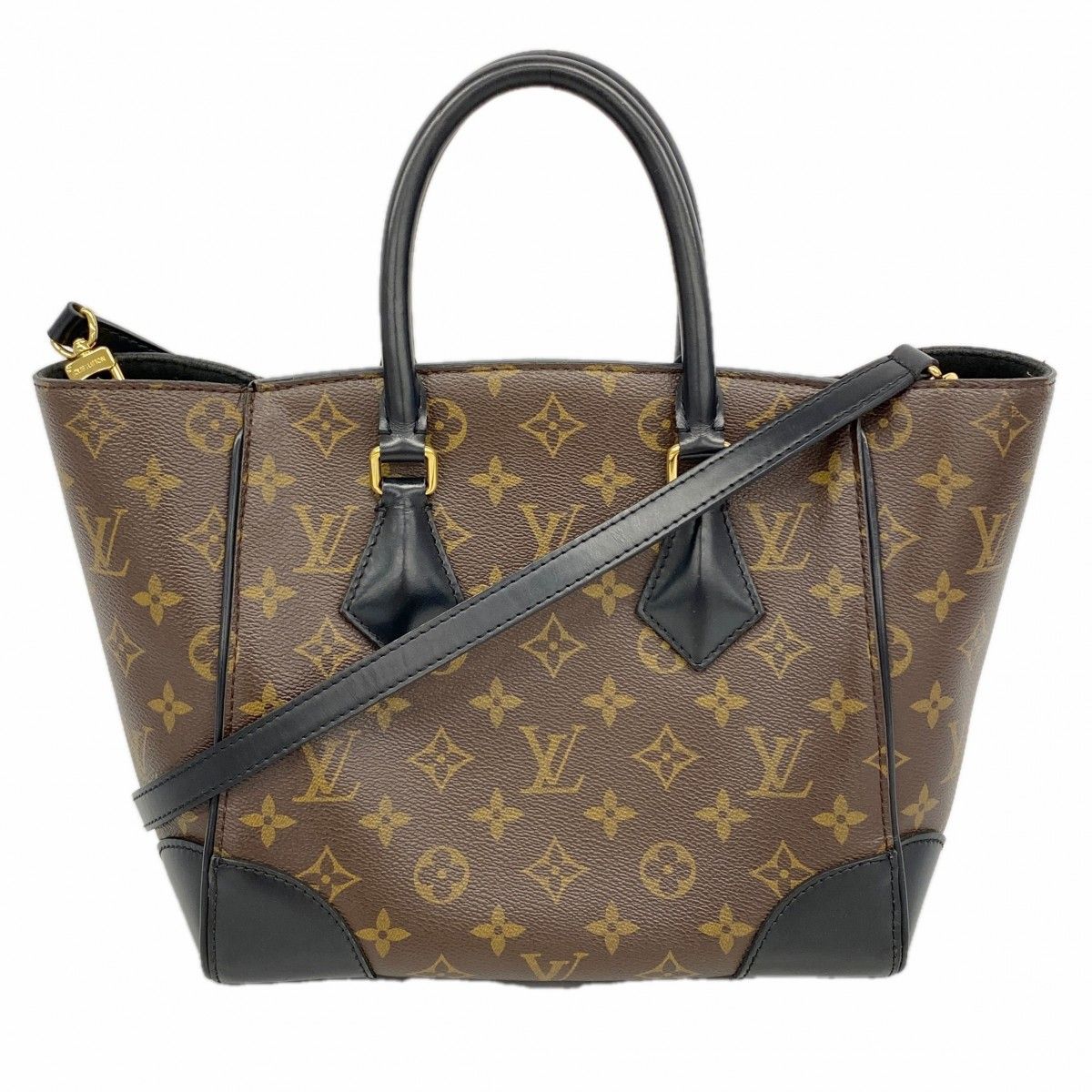 Louis Vuitton Handbag Monogram Phoenix PM Brown Black 2-Way Bag