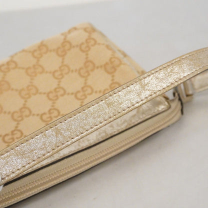 Gucci Handbag GG Canvas Beige Gold Champagne — view 7