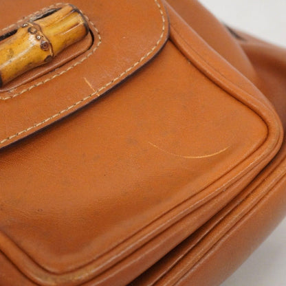 Gucci Backpack Bamboo 003 Leather Brown Gold — view 7