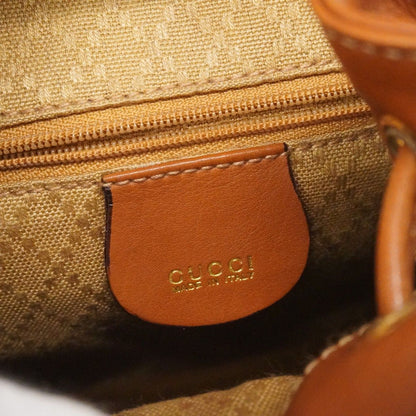 Gucci Backpack Bamboo 003 Leather Brown Gold — view 5
