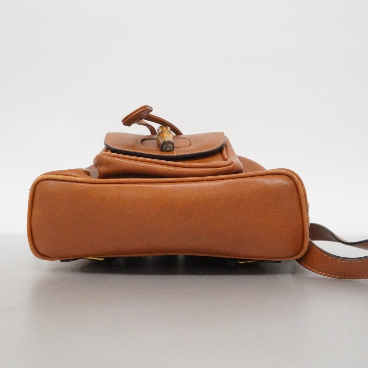 Gucci Backpack Bamboo 003 Leather Brown Gold — view 3