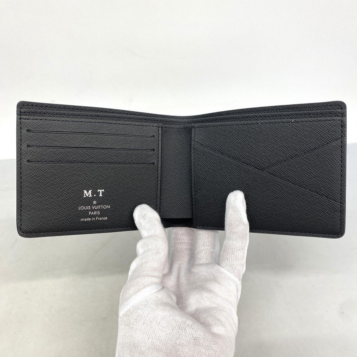 Louis Vuitton Billfold Monogram Eclipse Portefeuille Multiple Black Gray Wallet — view 3