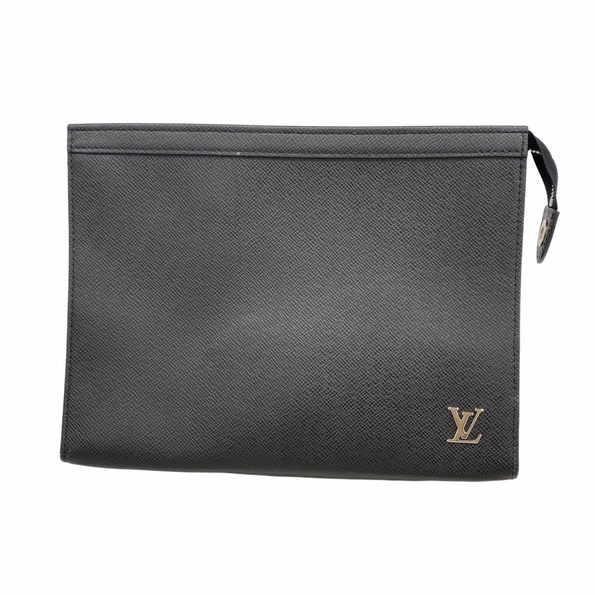 Louis Vuitton Clutch Taiga Pochette Voyage MM Noir