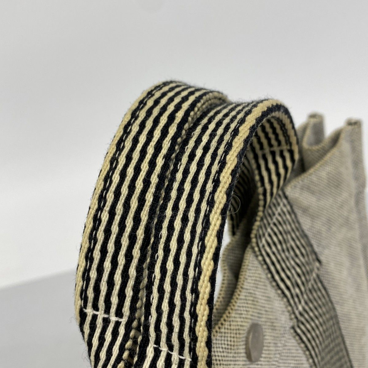 Hermes Tote Fourre Tout PM Canvas Gray Silver — view 9