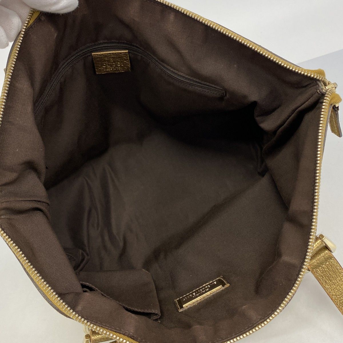 Gucci Handbag GG Canvas Beige Gold Champagne — view 4