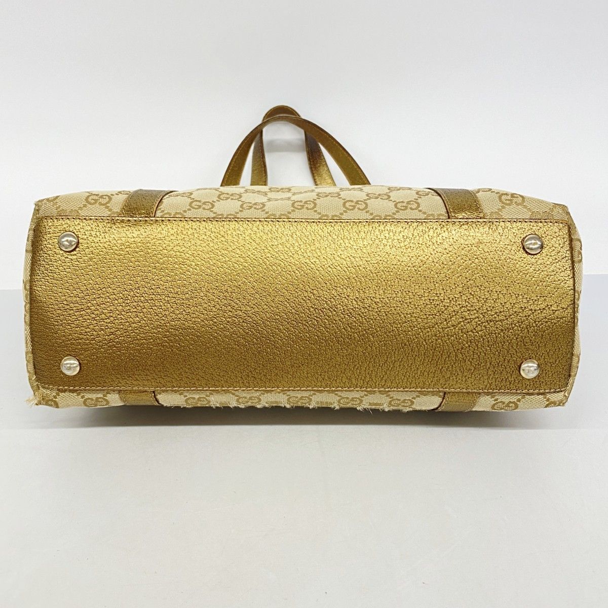 Gucci Handbag GG Canvas Beige Gold Champagne — view 3