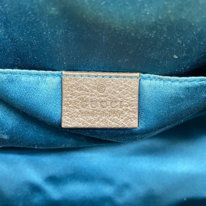 Gucci Shoulder Bag Ophidia Leather Brown Gold — view 5
