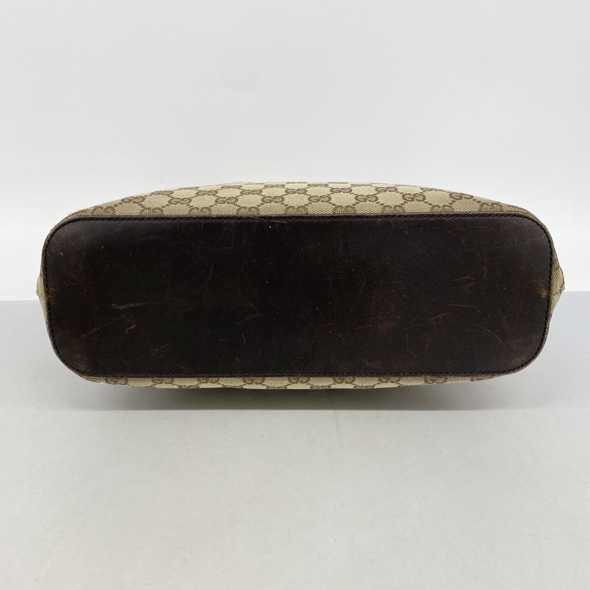 Gucci Shoulder Bag GG Canvas Beige Brown Silver — view 3