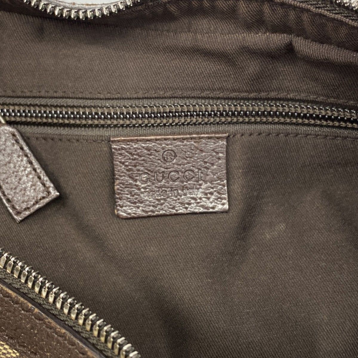 Gucci Shoulder Bag GG Canvas Beige Brown Silver — view 5