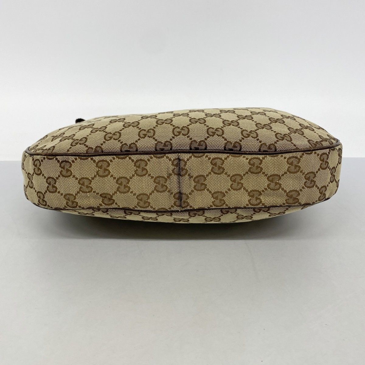 Gucci Shoulder Bag GG Canvas Beige Brown Silver — view 3