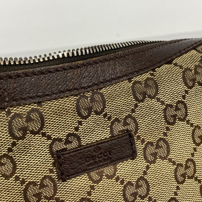 Gucci Shoulder Bag GG Canvas Beige Brown Silver — view 7