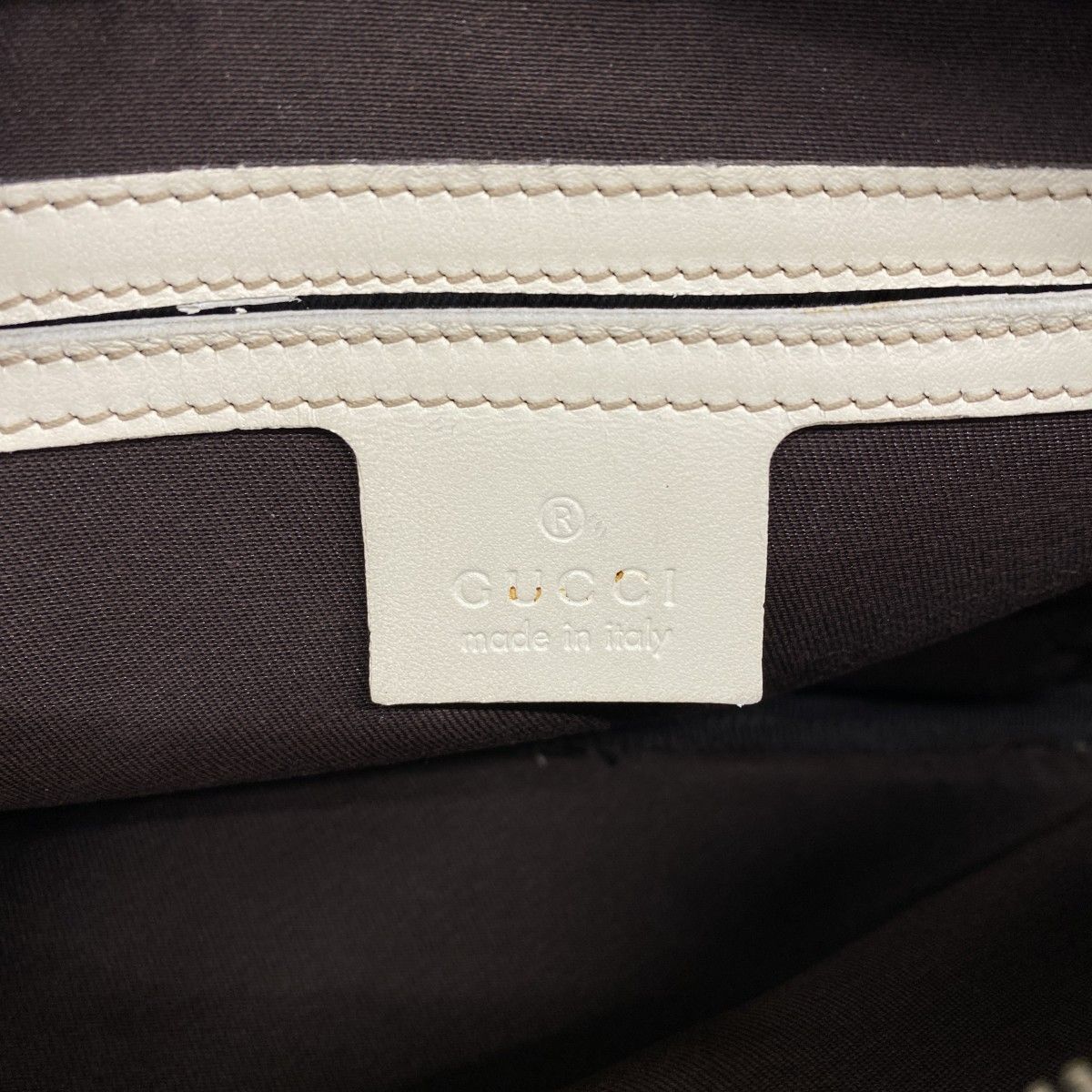 Gucci Shoulder Bag GG Supreme Beige Brown White Chien Pants Gold — view 5