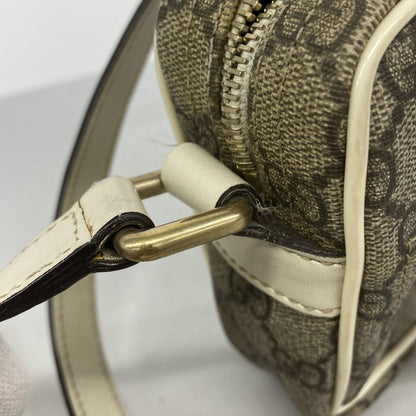 Gucci Shoulder Bag GG Supreme Beige Brown White Chien Pants Gold — view 8