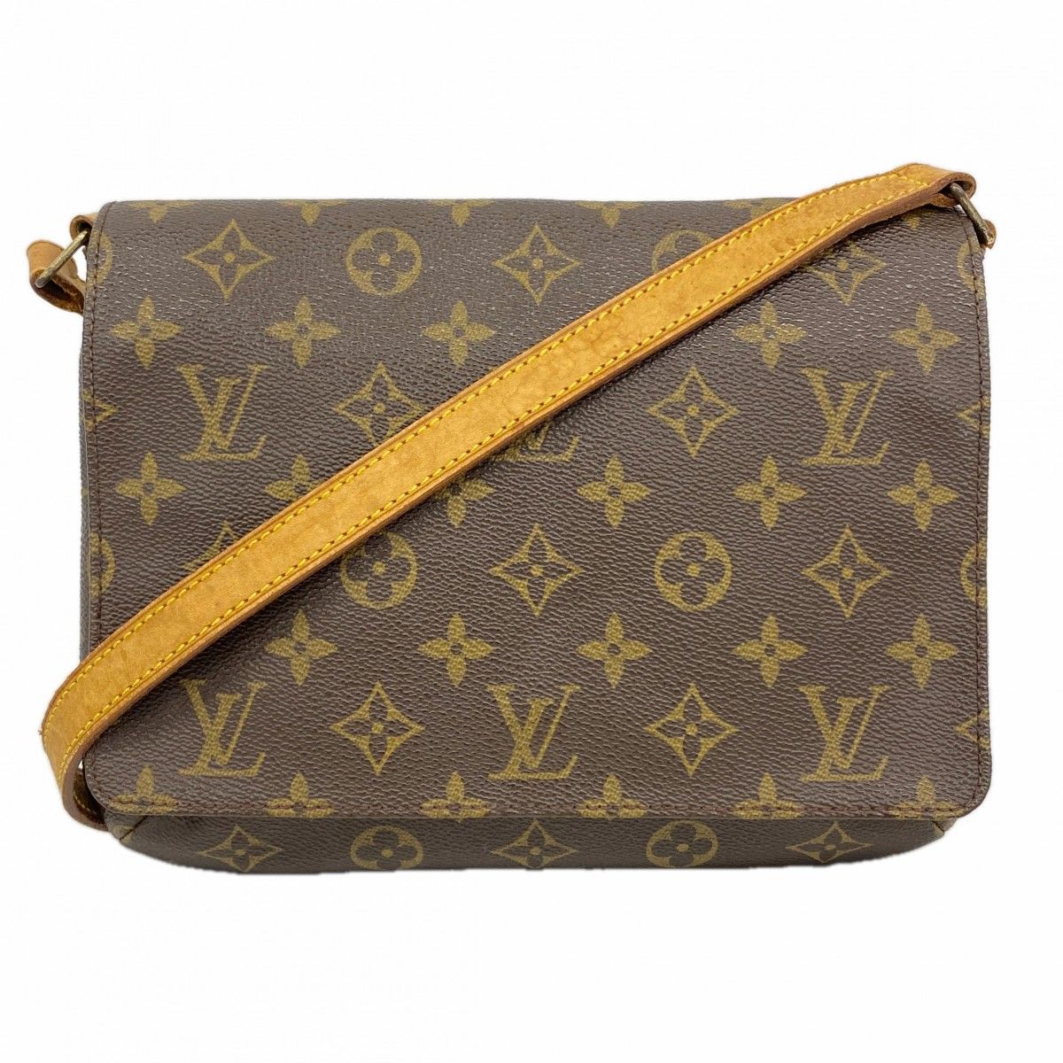 Louis Vuitton Shoulder Bag Monogram Musette Tango Short Strap Brown